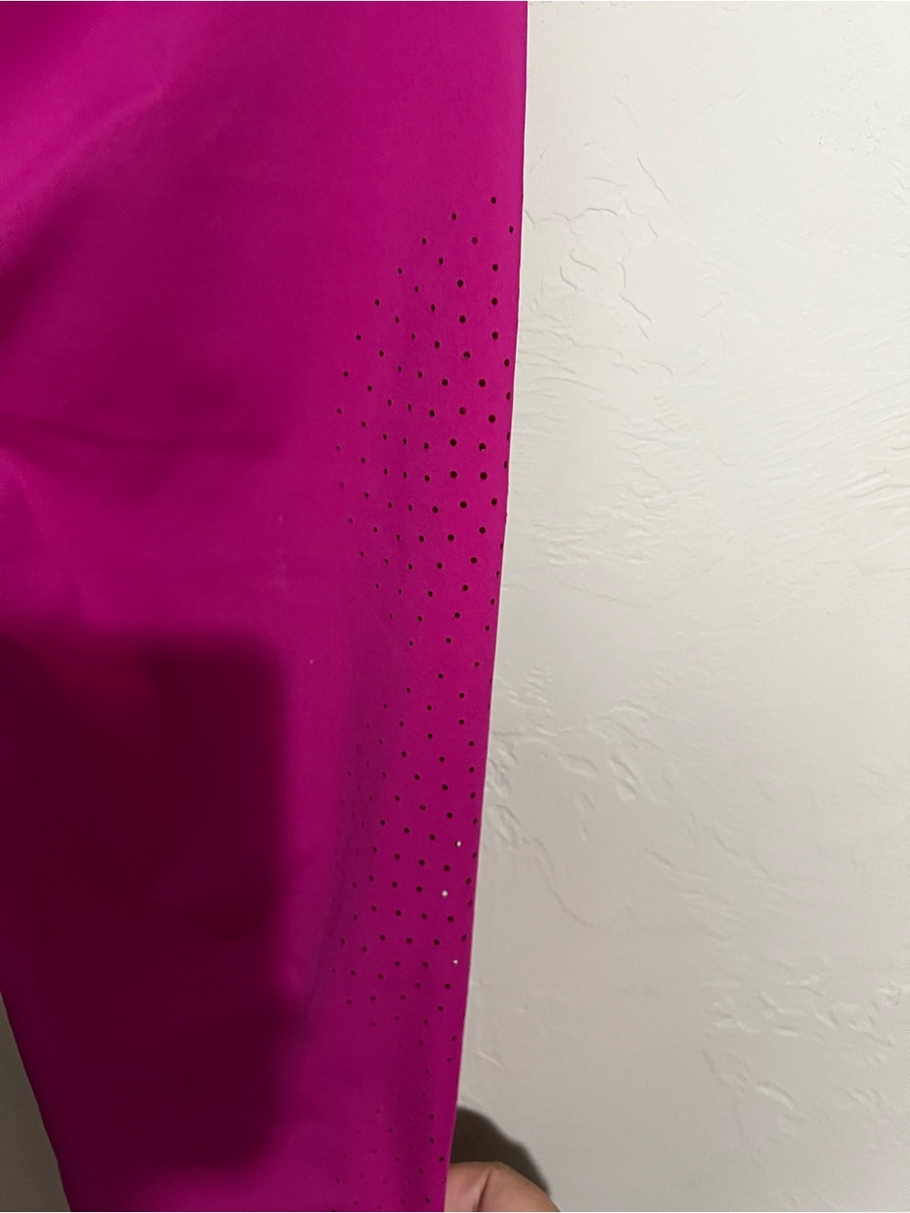 Athleta Velocity Laser Cut Fuchsia Pink High Rise Athletic Capri Leggings - Picture 8 of 9